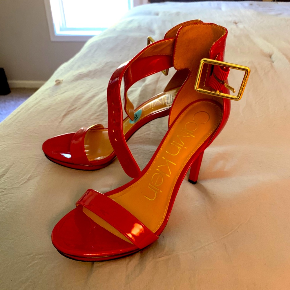 Red sandals